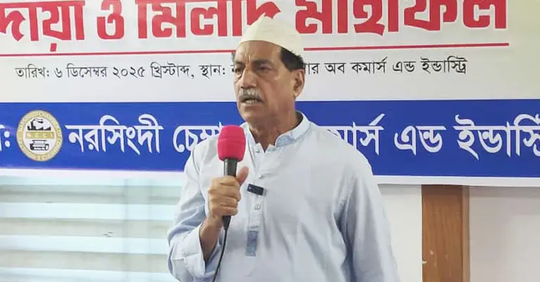 বক্তব্য রাখছেন বিএনপির যুগ্ম মহাসচিব খায়রুল কবির খোকন